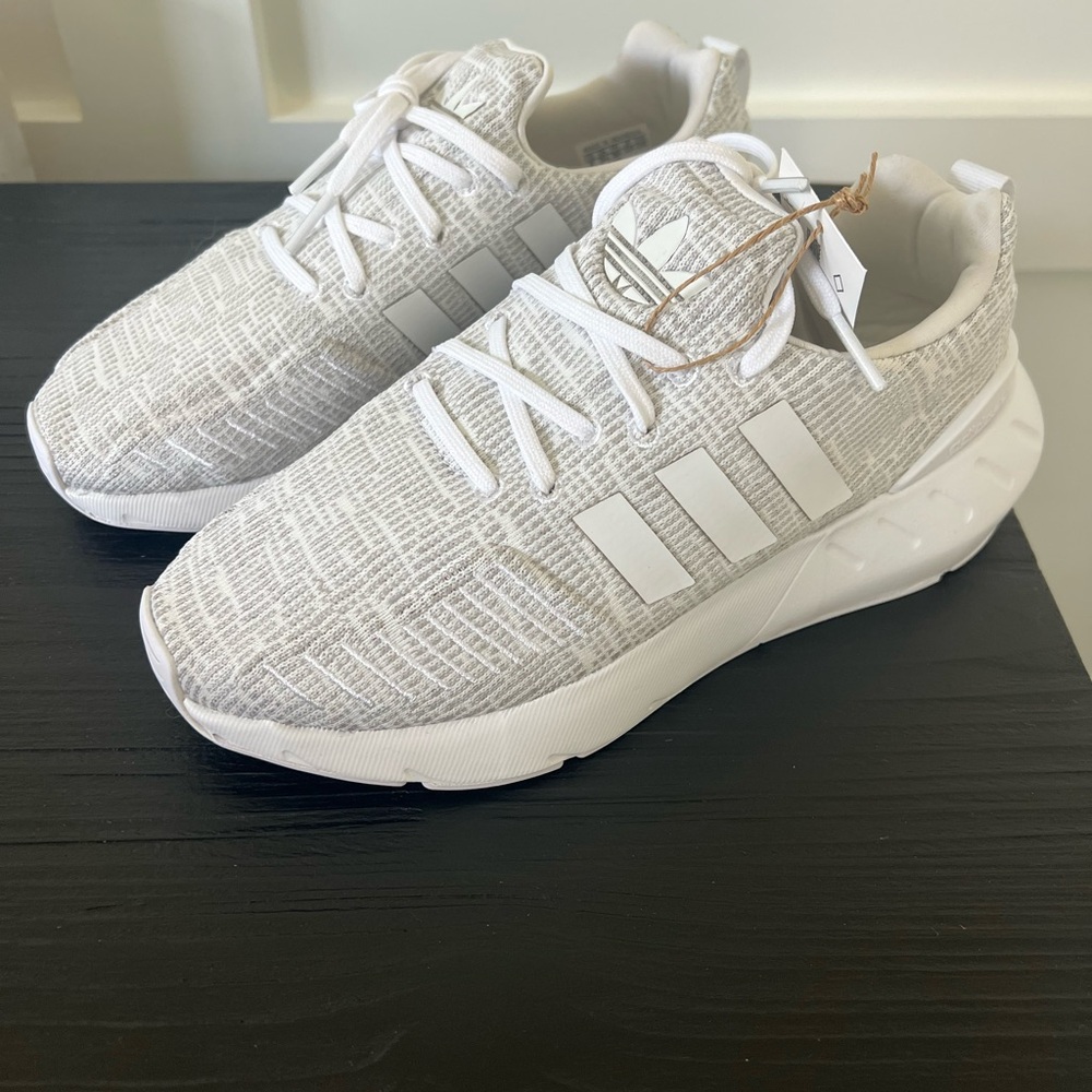 Adidas Textured White Running Shoes